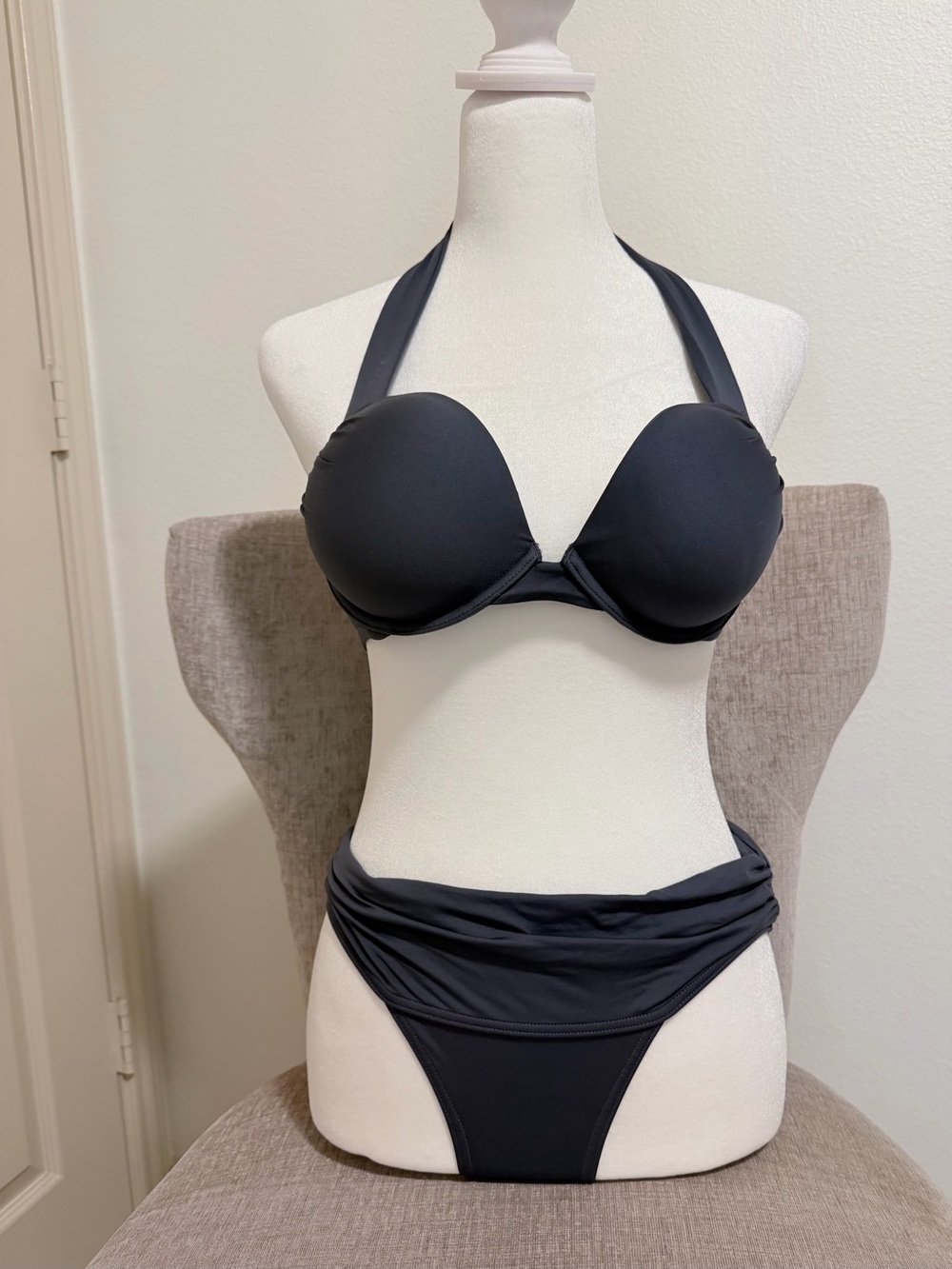 Victoria's Secret Bombshell Gray Push-Up Bikini Set swim suit